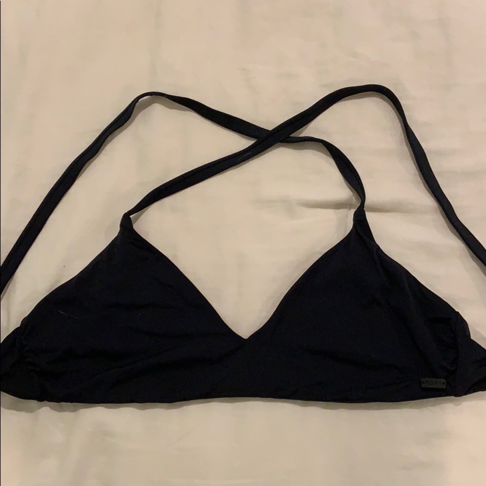 black roxy bikini top